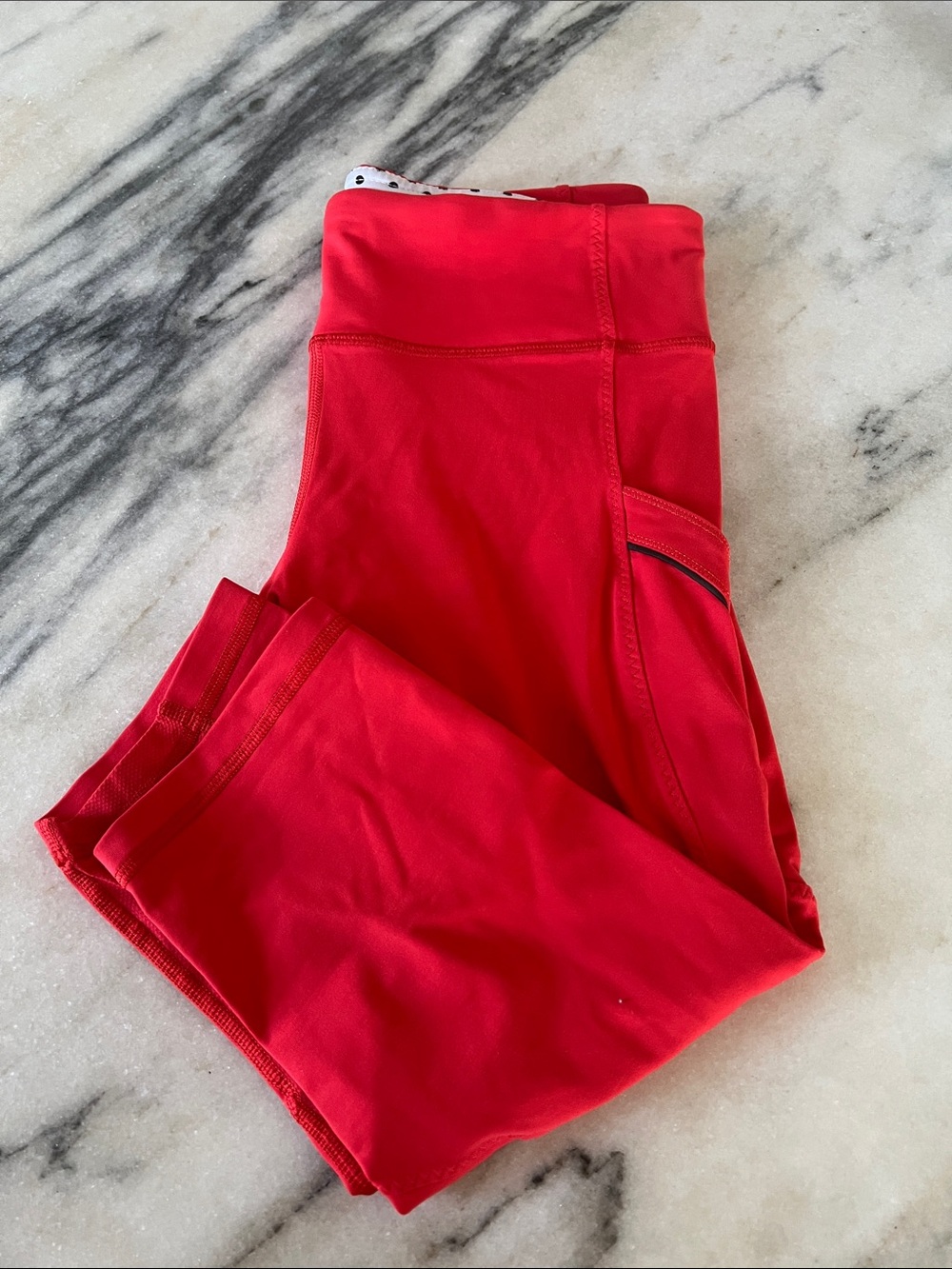 Lululemon Orange/Red Active Calf Leggings
